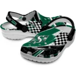 saskatchewan-roughriders-clog-personalized-checkered-streaks-green-black-best-selling.webp
