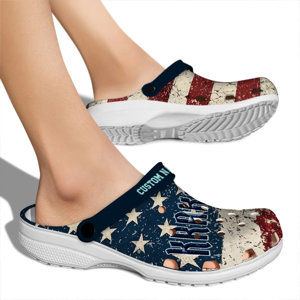seattle-kraken-clog-customized-distressed-stripes-blue-red-blue-fashion-forward.webp
