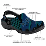 Seattle Mariners Clogs – Personalized Circuit Geometry Navy Blue Black 1