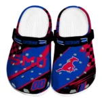 SMU Mustangs Clogs - Customized Circuit Geometry Blue Black 1 SMU Mustangs Clogs – Customized Circuit Geometry Blue Black 1