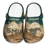 smu-mustangs-clog-customized-cracked-landscape-fir-green-beige-best-selling.webp