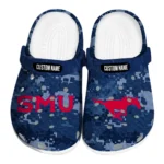 SMU Mustangs Clogs - Customized Digital Camo Blue 1 smu-mustangs-clog-customized-digital-camo-blue-best-selling.webp