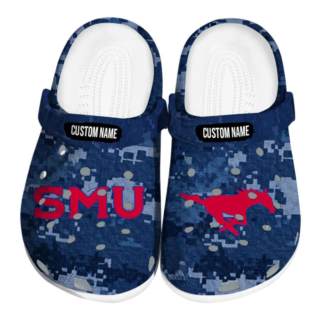 smu-mustangs-clog-customized-digital-camo-blue-best-selling.webp smu mustangs clog customized digital camo blue best selling