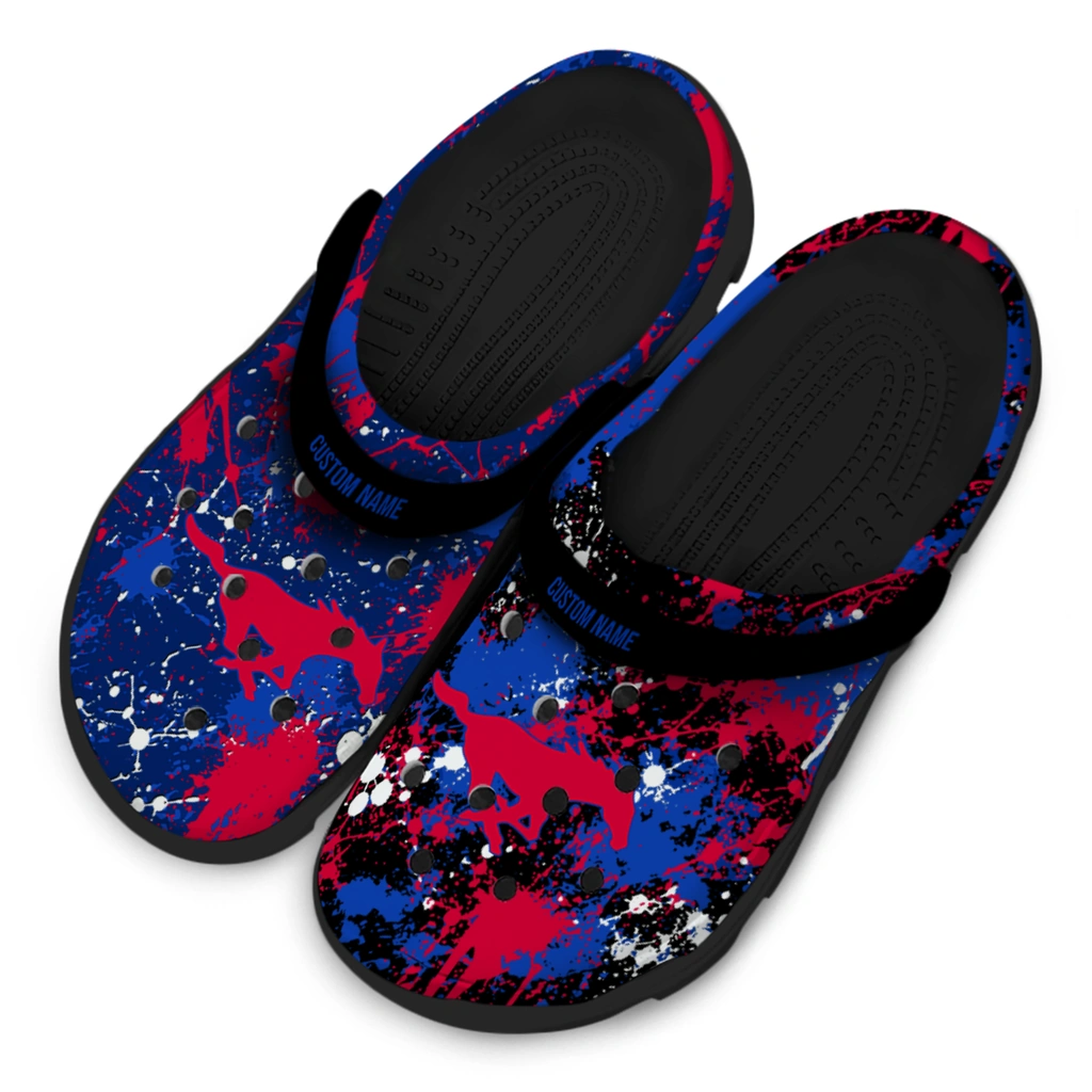 smu-mustangs-clog-personalized-splatter-splash-blue-black-latest-model.webp