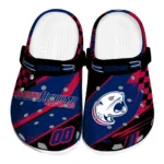 South Alabama Jaguars Clogs – Custom Circuit Geometry Blue Black 1