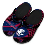 South Alabama Jaguars Clogs – Custom Circuit Geometry Blue Black 1