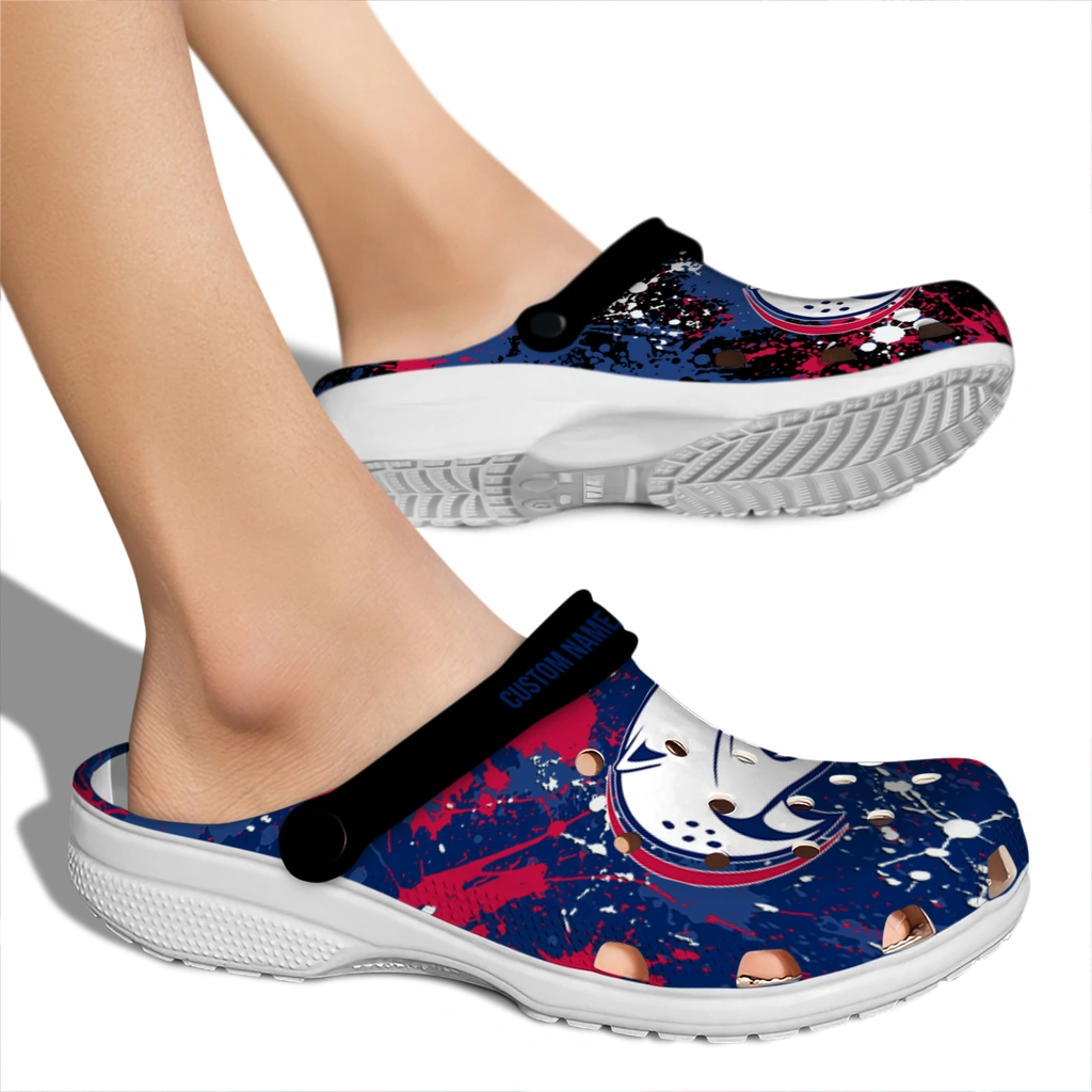 south-alabama-jaguars-clog-customized-splatter-splash-blue-black-fashion-forward.webp