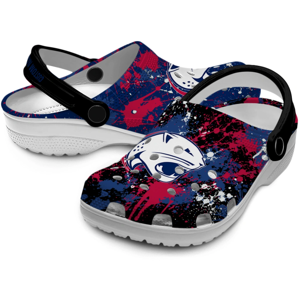 south-alabama-jaguars-clog-customized-splatter-splash-blue-black-high-quality.webp