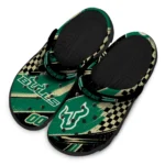 South Florida Bulls Clogs – Customized Circuit Geometry Green Black 1