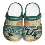 south-florida-bulls-clog-personalized-wave-scene-fir-green-best-selling.webp