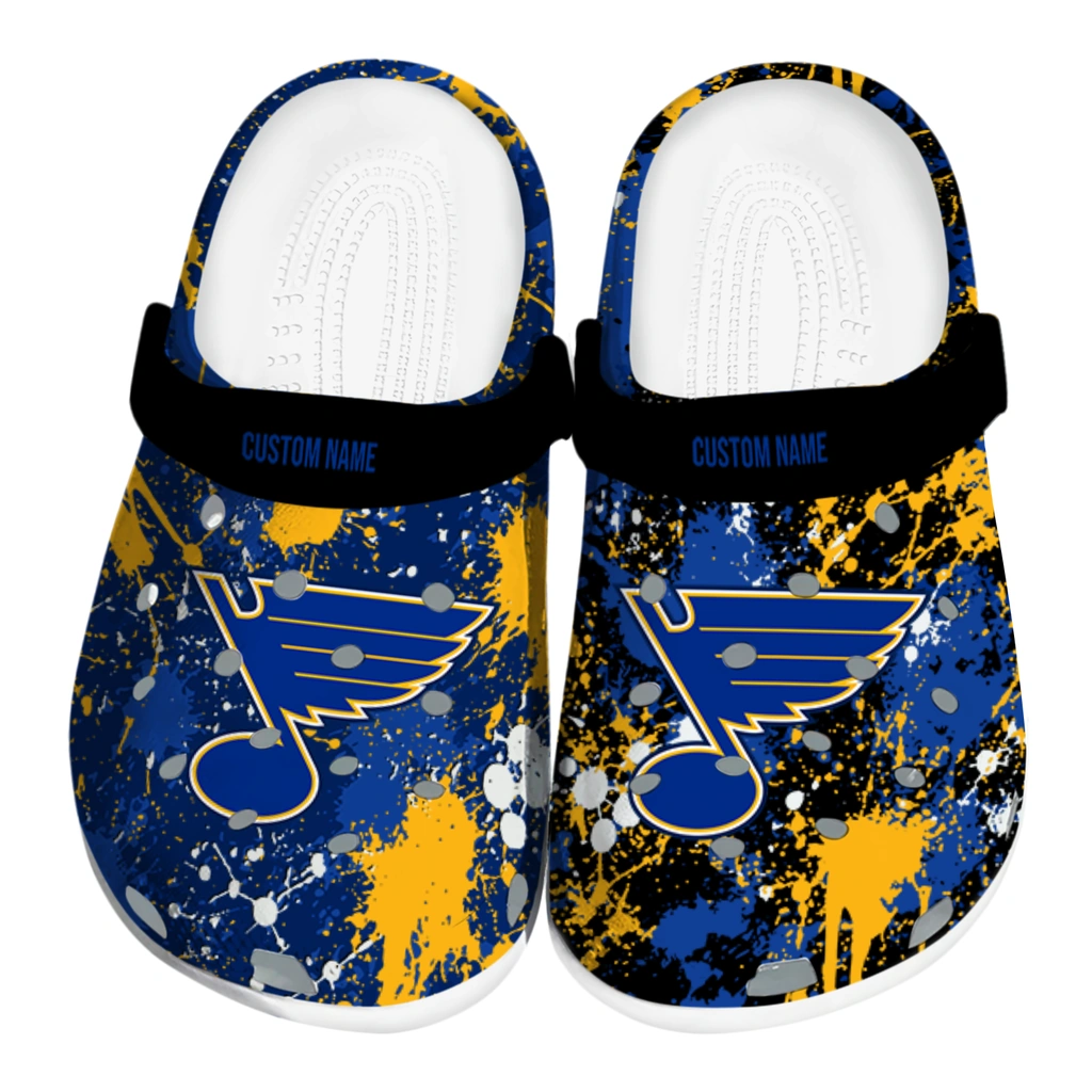 st-louis-blues-clog-custom-splatter-splash-blue-black-best-selling.webp st louis blues clog custom splatter splash blue black best selling