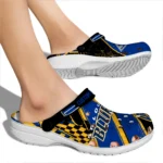 St. Louis Blues Clogs – Personalized Circuit Geometry Blue Black 1