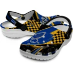 St. Louis Blues Clogs – Personalized Circuit Geometry Blue Black 1