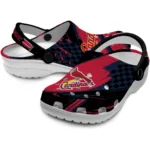 St. Louis Cardinals Clogs – Custom Circuit Geometry Red Black 1