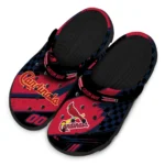 St. Louis Cardinals Clogs – Custom Circuit Geometry Red Black 1