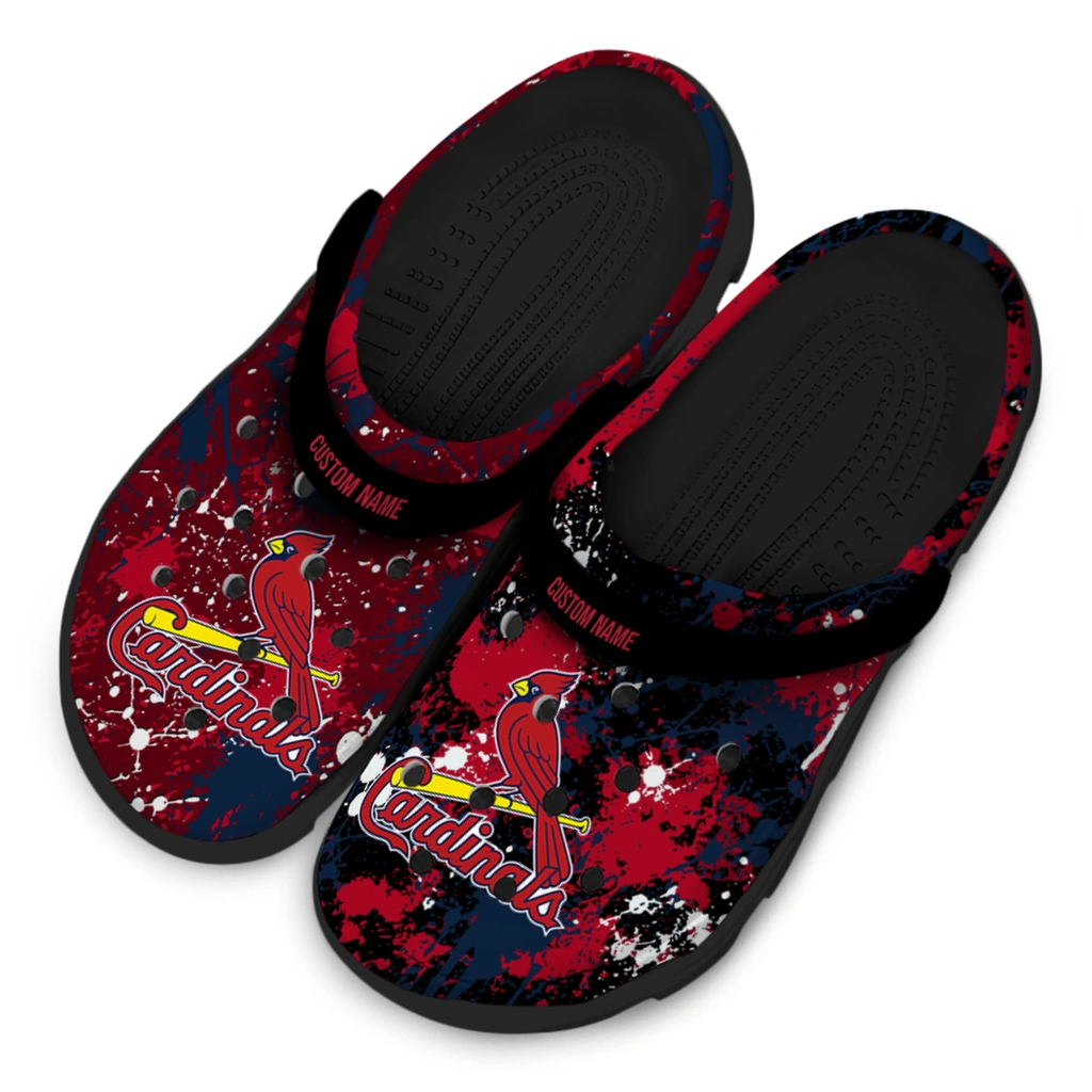 st-louis-cardinals-clog-customized-splatter-splash-red-black-latest-model.webp