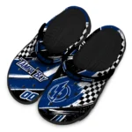 Tampa Bay Lightning Clogs – Custom Circuit Geometry Blue Black 1