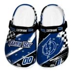 Tampa Bay Lightning Clogs - Personalized Checkered Streaks Blue Black 1 tampa-bay-lightning-clog-personalized-checkered-streaks-blue-black-best-selling.webp