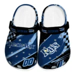 Tampa Bay Rays Clogs – Custom Checkered Streaks Navy Black 1