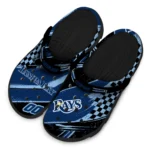 Tampa Bay Rays Clogs – Customized Circuit Geometry Navy Black 1