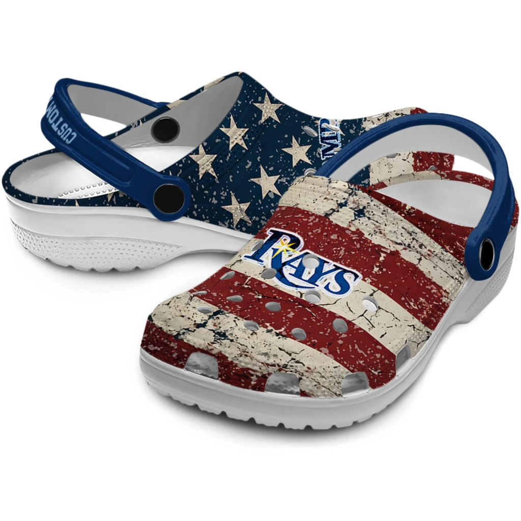 tampa-bay-rays-clog-customized-distressed-stripes-navy-red-blue-high-quality.webp