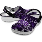 tcu-horned-frogs-clog-customized-graffiti-burst-purple-black-best-selling.webp