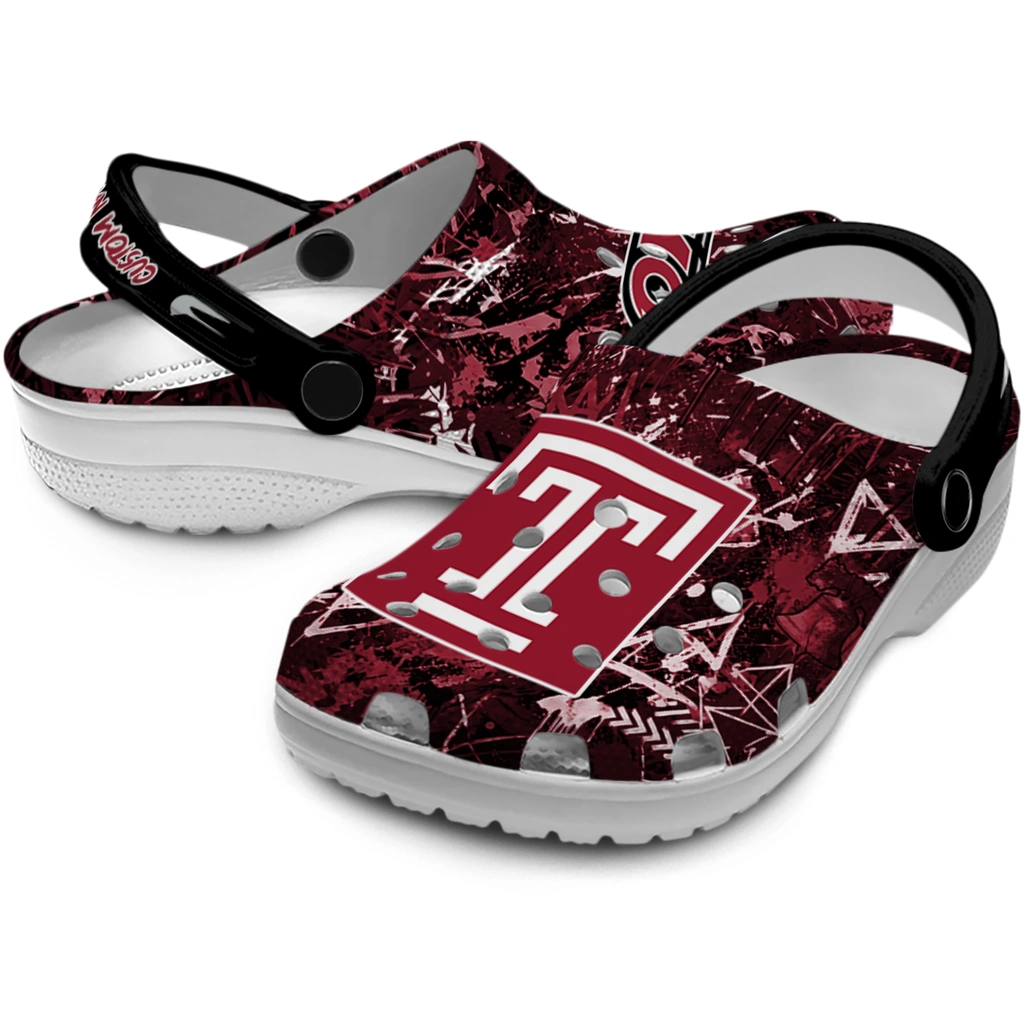 temple-owls-clog-customized-graffiti-burst-red-black-high-quality.webp