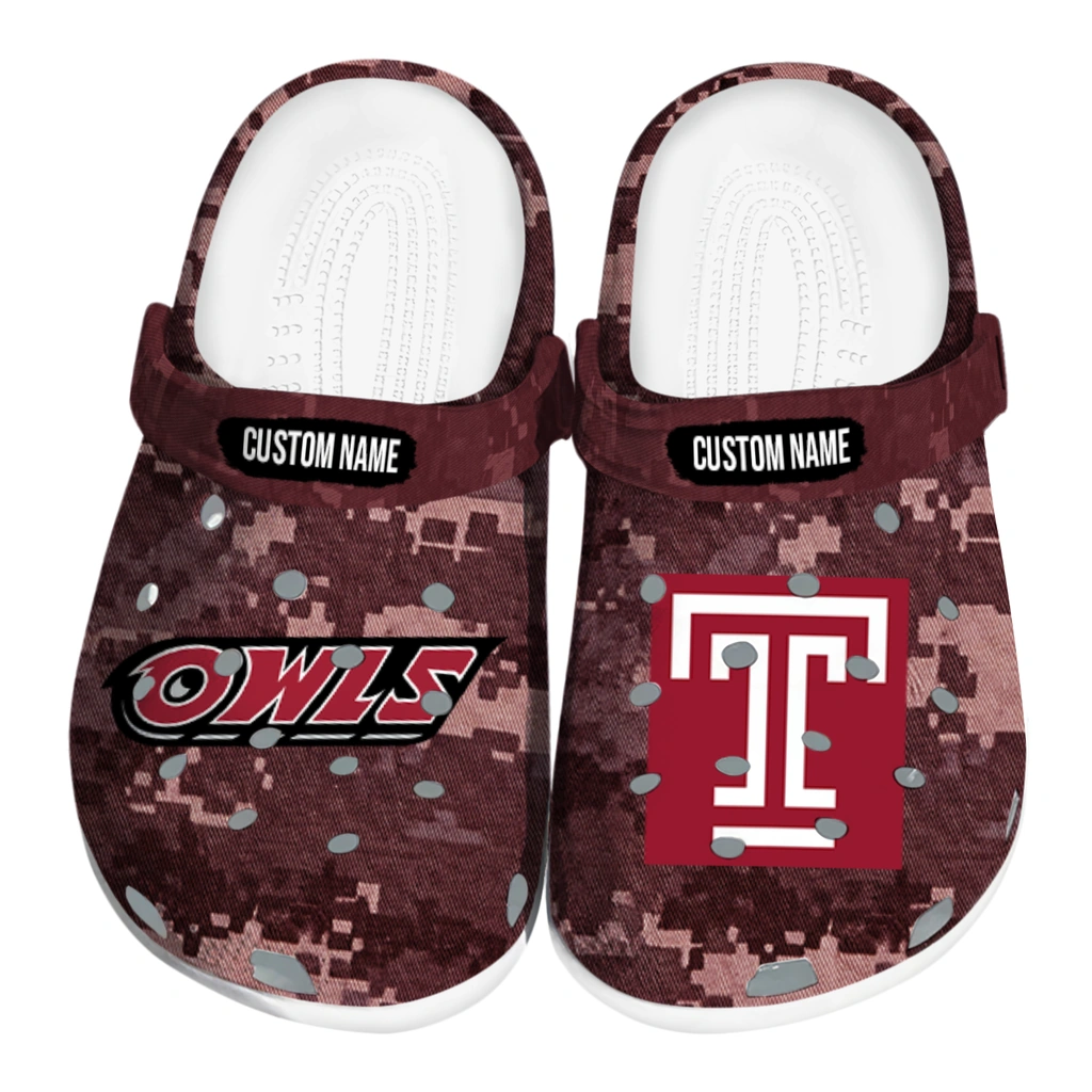 temple-owls-clog-personalized-digital-camo-red-best-selling.webp temple owls clog personalized digital camo red best selling