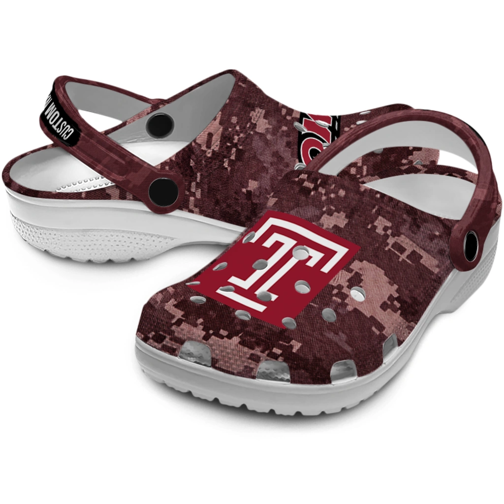 temple-owls-clog-personalized-digital-camo-red-high-quality.webp