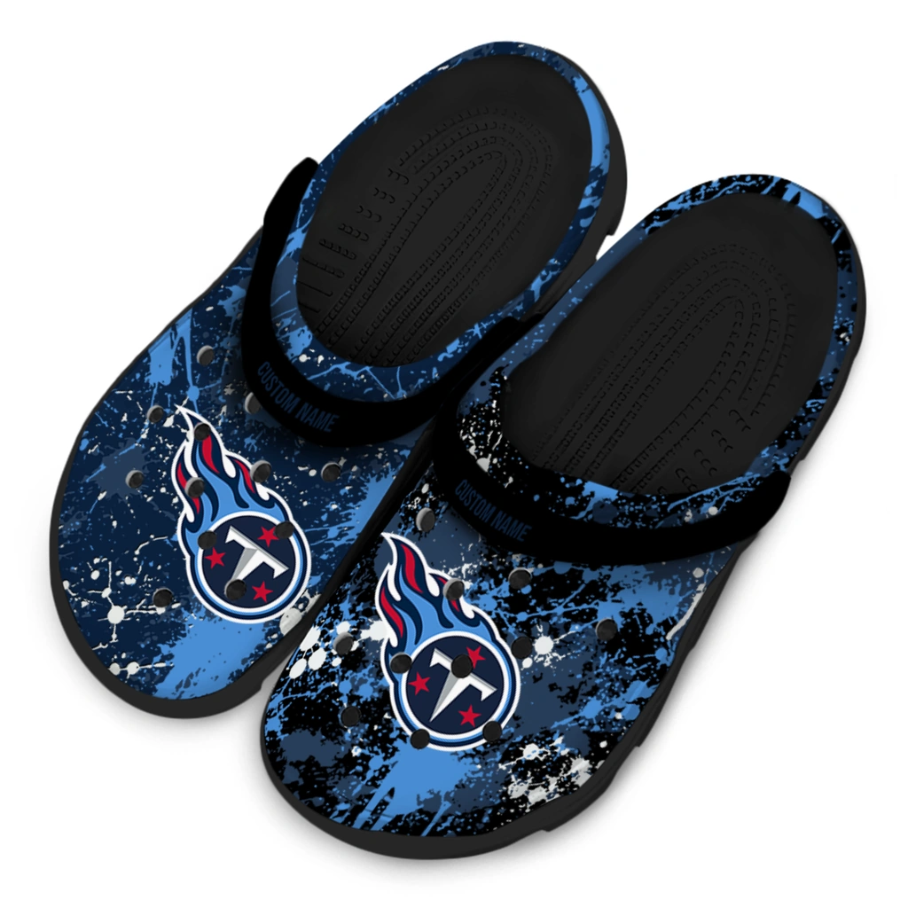 tennessee-titans-clog-custom-splatter-splash-navy-black-latest-model.webp