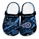 Tennessee Titans Clogs - Customized Checkered Streaks Navy Black 1 tennessee-titans-clog-customized-checkered-streaks-navy-black-best-selling.webp
