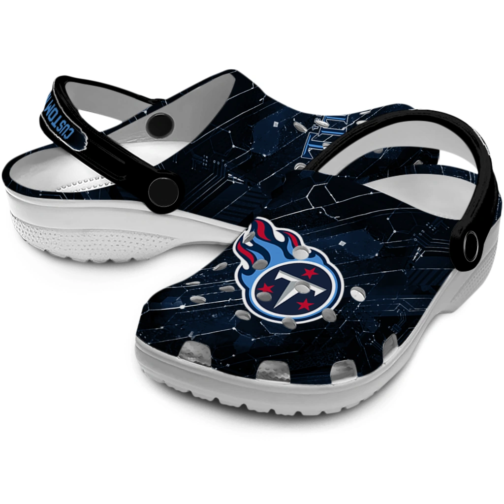 tennessee-titans-clog-personalized-circuit-geometry-navy-black-high-quality.webp