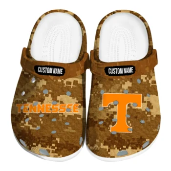 Tennessee Volunteers Clogs - Custom Digital Camo Orange