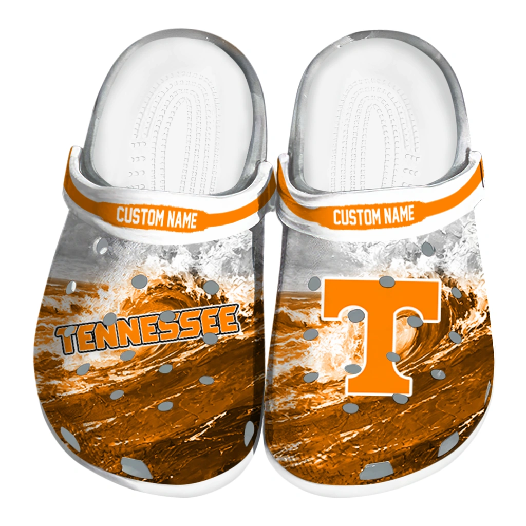 tennessee-volunteers-clog-personalized-wave-swirl-orange-white-best-selling.webp tennessee volunteers clog personalized wave swirl orange white best selling