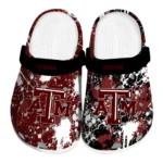 Texas A&M Aggies Clogs - Personalized Splatter Splash Maroon Black 1 texas-am-aggies-clog-personalized-splatter-splash-maroon-black-best-selling.webp