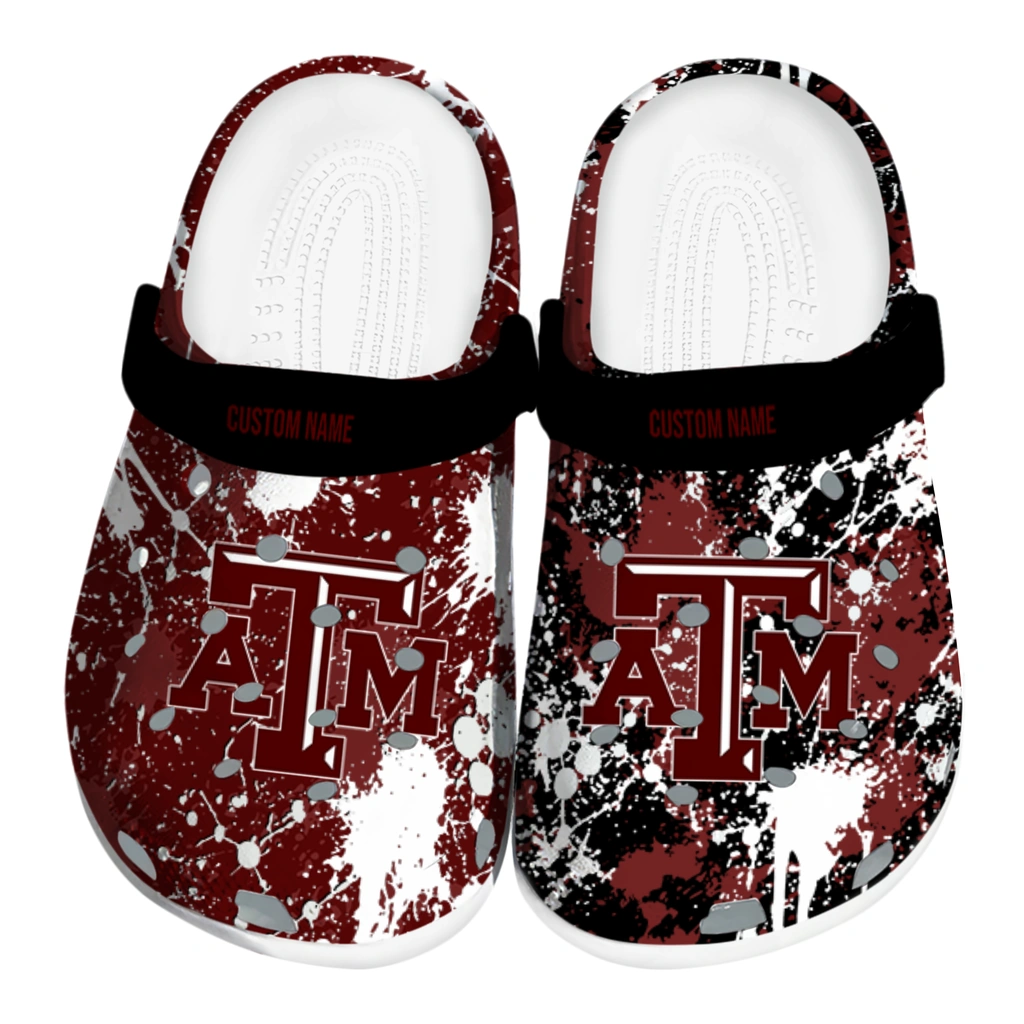 texas-am-aggies-clog-personalized-splatter-splash-maroon-black-best-selling.webp texas am aggies clog personalized splatter splash maroon black best selling