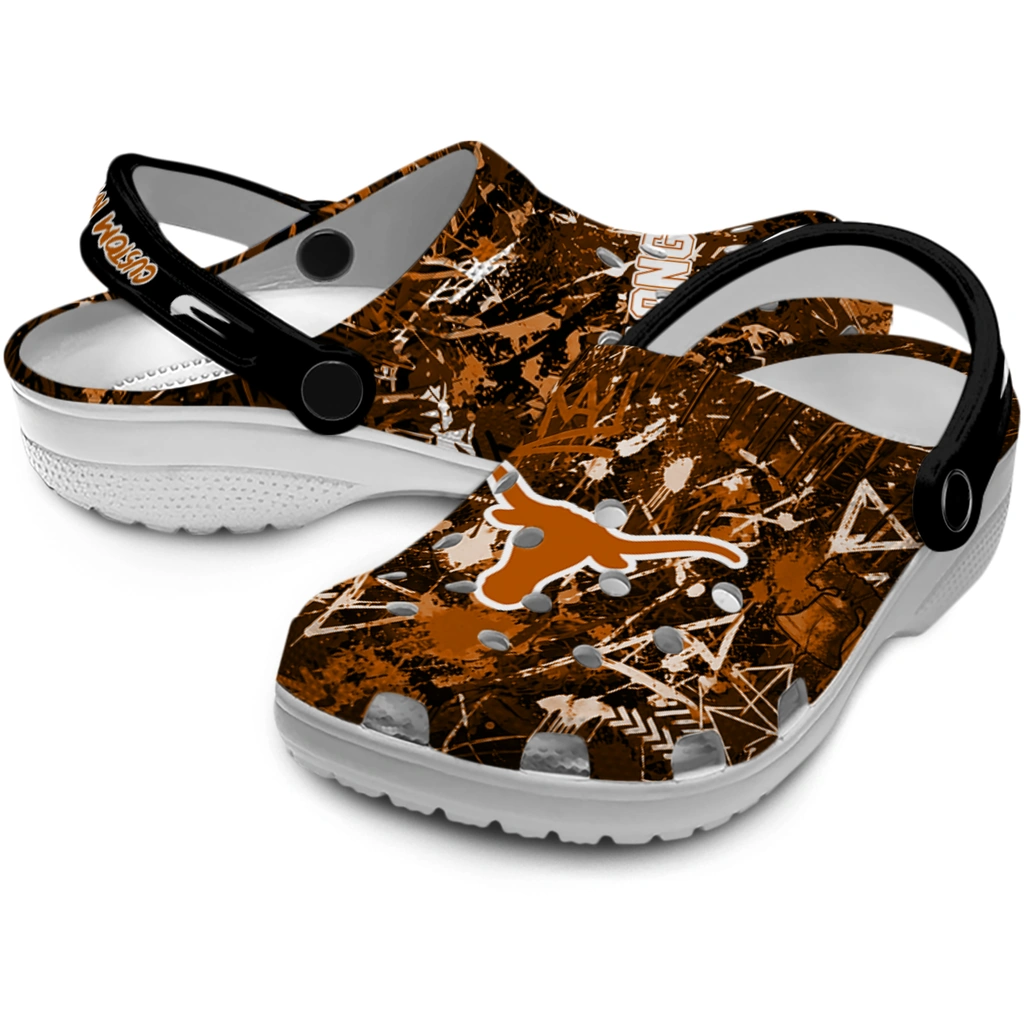 texas-longhorns-clog-personalized-graffiti-burst-orange-black-high-quality.webp