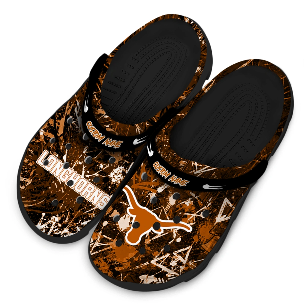 texas-longhorns-clog-personalized-graffiti-burst-orange-black-latest-model.webp