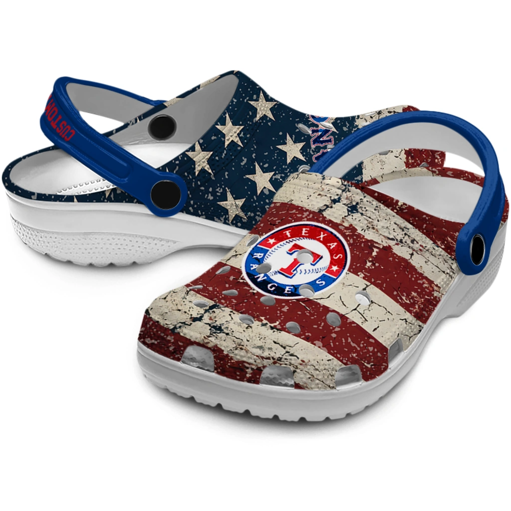 texas-rangers-clog-personalized-distressed-stripes-blue-red-blue-high-quality.webp