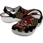 Texas State Bobcats Clogs – Customized Circuit Geometry Maroon Black 1
