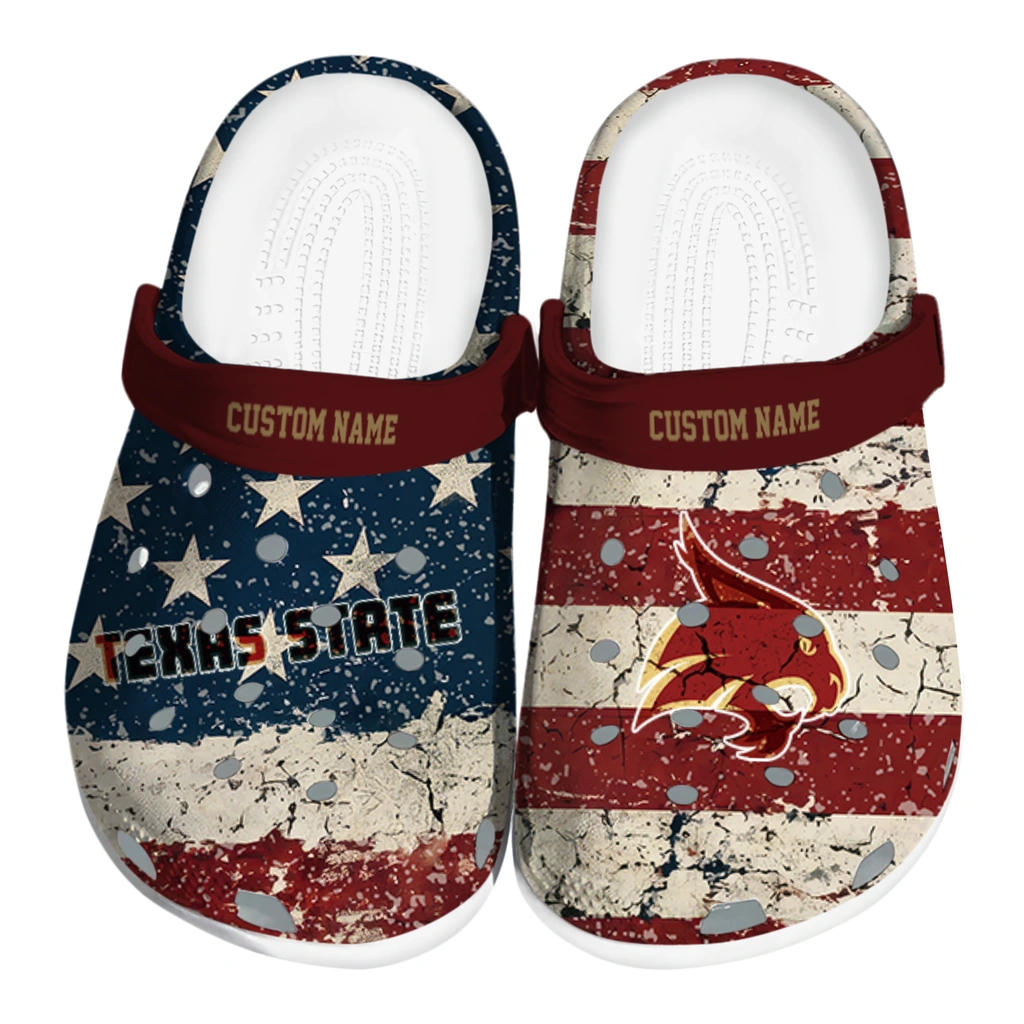 texas-state-bobcats-clog-customized-distressed-stripes-maroon-red-blue-best-selling.webp texas state bobcats clog customized distressed stripes maroon red blue best selling