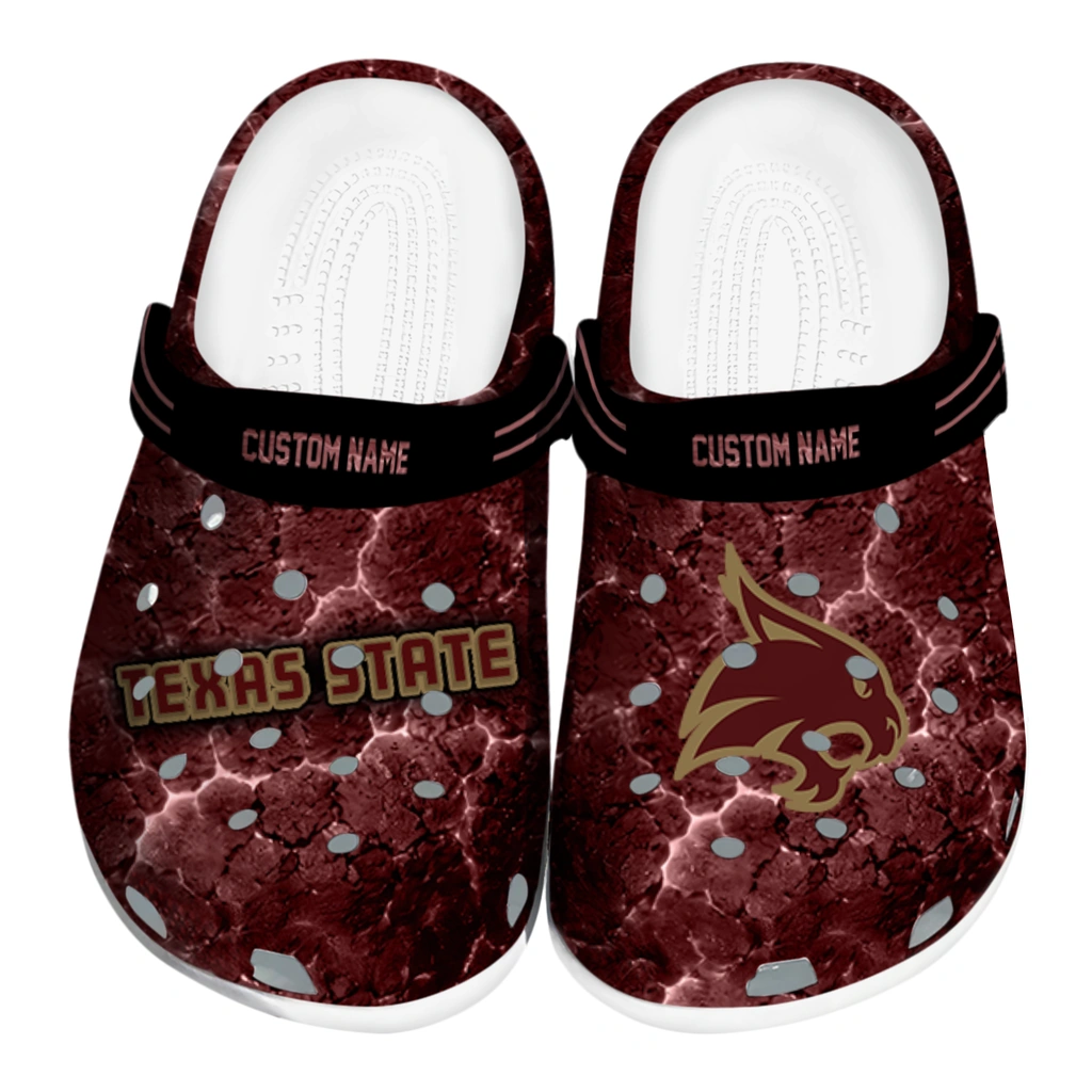 texas-state-bobcats-clog-personalized-cracked-energy-maroon-black-best-selling.webp texas state bobcats clog personalized cracked energy maroon black best selling