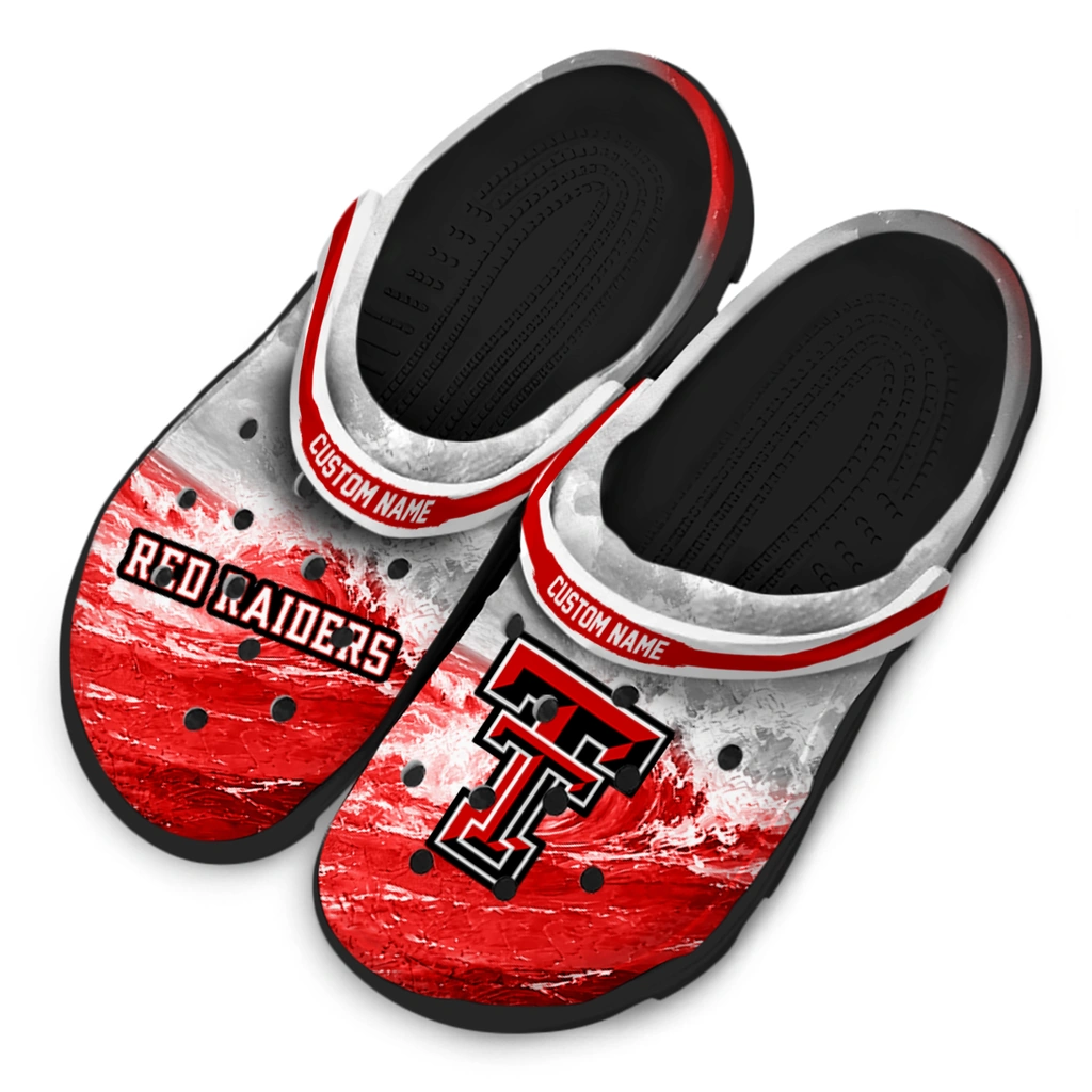 texas-tech-red-raiders-clog-customized-wave-swirl-red-white-latest-model.webp