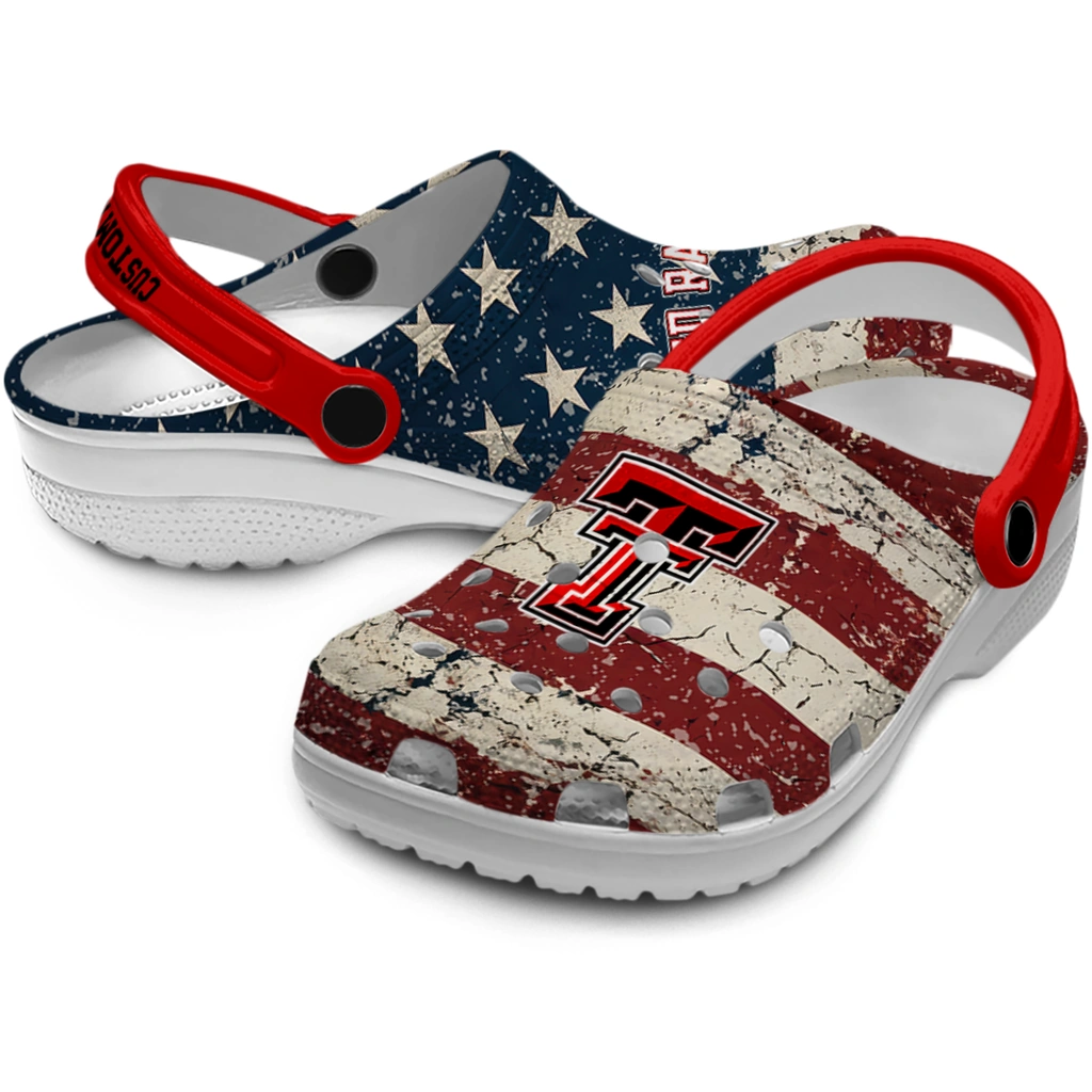 texas-tech-red-raiders-clog-personalized-distressed-stripes-red-blue-high-quality.webp