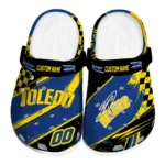 toledo-rockets-clog-custom-checkered-streaks-blue-black-best-selling.webp