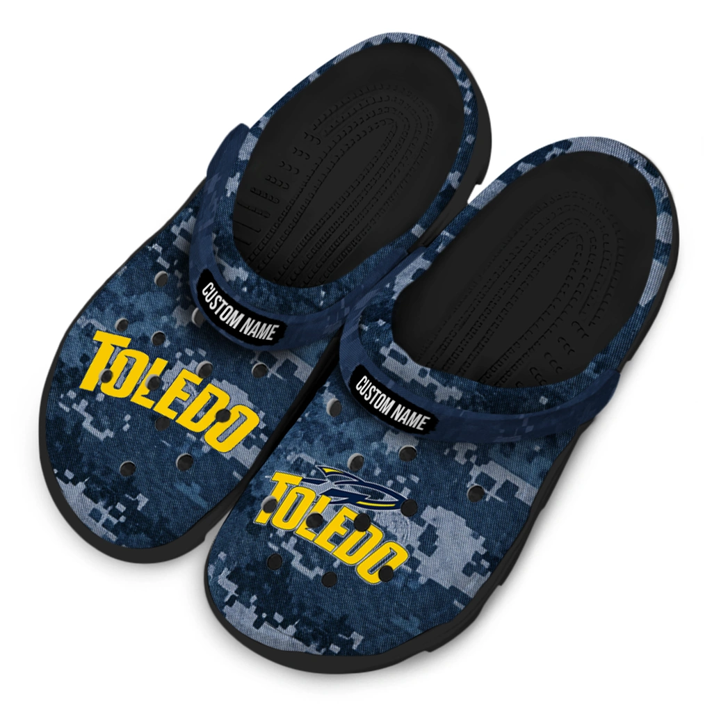 toledo-rockets-clog-customized-digital-camo-blue-latest-model.webp