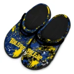 toledo-rockets-clog-personalized-splatter-splash-blue-black-best-selling.webp