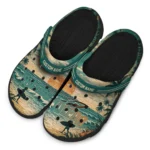 toledo-rockets-clog-personalized-wave-scene-fir-green-best-selling.webp