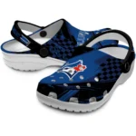Toronto Blue Jays Clogs – Custom Circuit Geometry Blue Black 1