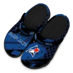Toronto Blue Jays Clogs – Custom Circuit Geometry Blue Black 1